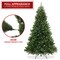 Casafield Realistic Green Spruce Unlit Artificial Holiday Christmas Tree with Sturdy Metal Stand